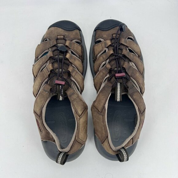 Keen Kanyon Slip on Sandal Men Faux Leather Waterproof Brown 1248-BOBD Size 10 - Picture 11 of 12